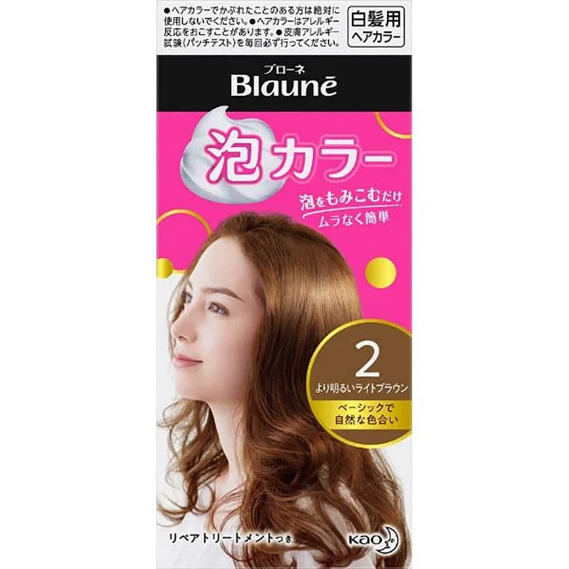 ブローネ 泡カラー 2 より明るいライトブラウン 108ml 1 個