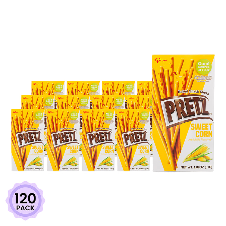 Glico 百力滋 香脆饼干棒 香甜玉米味 1.09 盎司*120 包