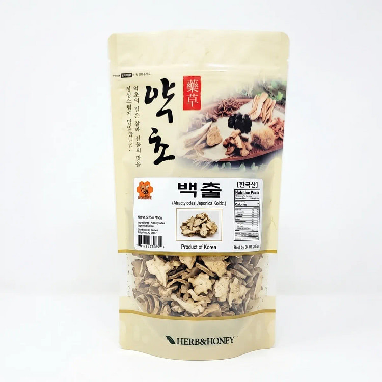 KOSBEE 프리미엄 한국산 건조 백출 (흰삽주) 150g