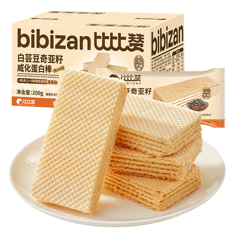 比比赞威化蛋白棒饼干200g *1箱 200 克