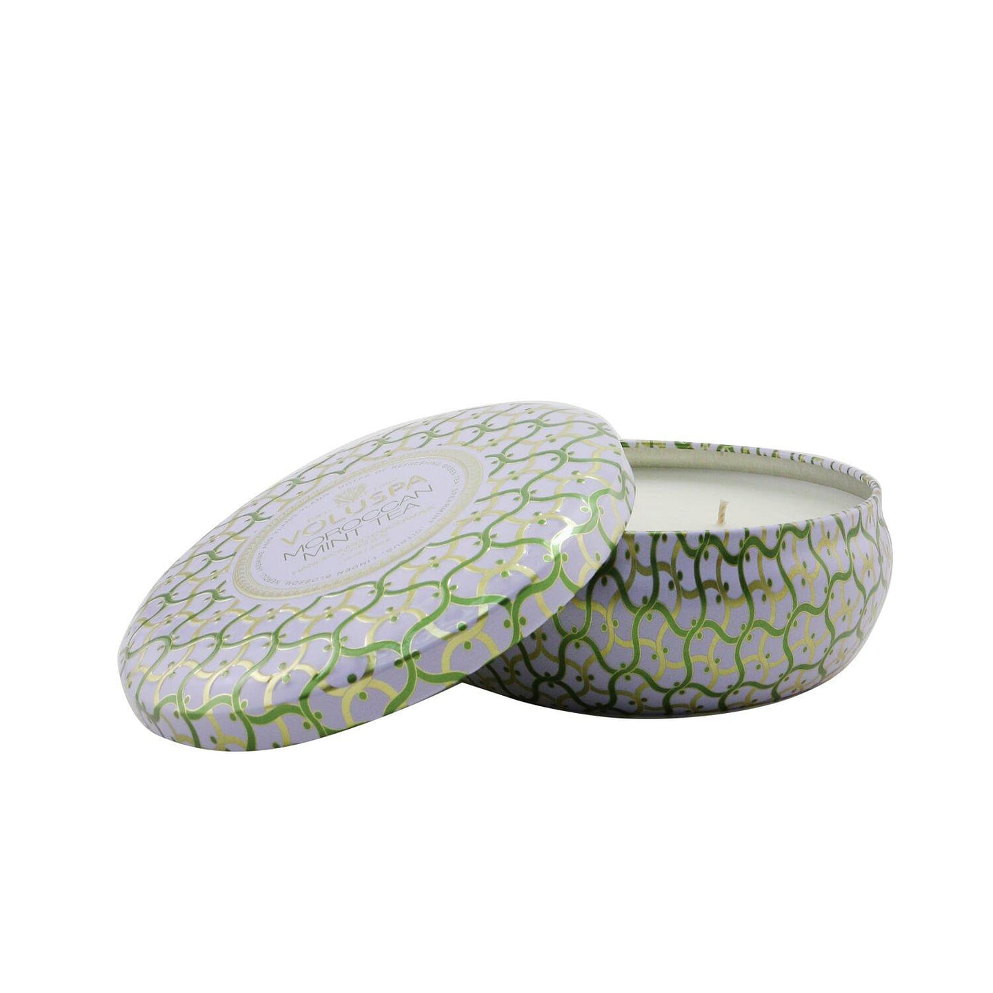 Voluspa Wick Decorative Tin Candle – Moroccan Mint Tea 340g/12oz 340 g