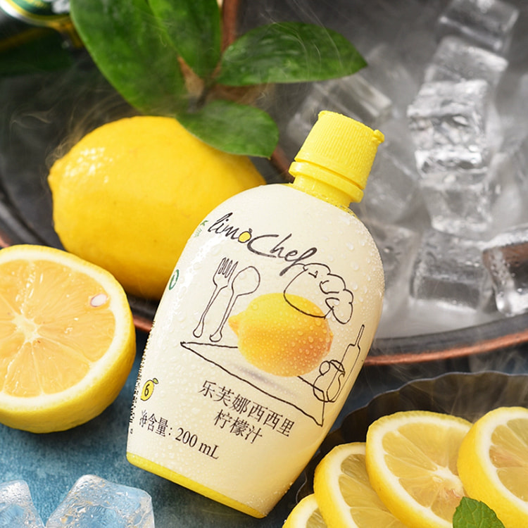 乐芙娜柠檬汁浓缩原汁去腥提味烘焙蛋糕奶茶原料200ml*1瓶