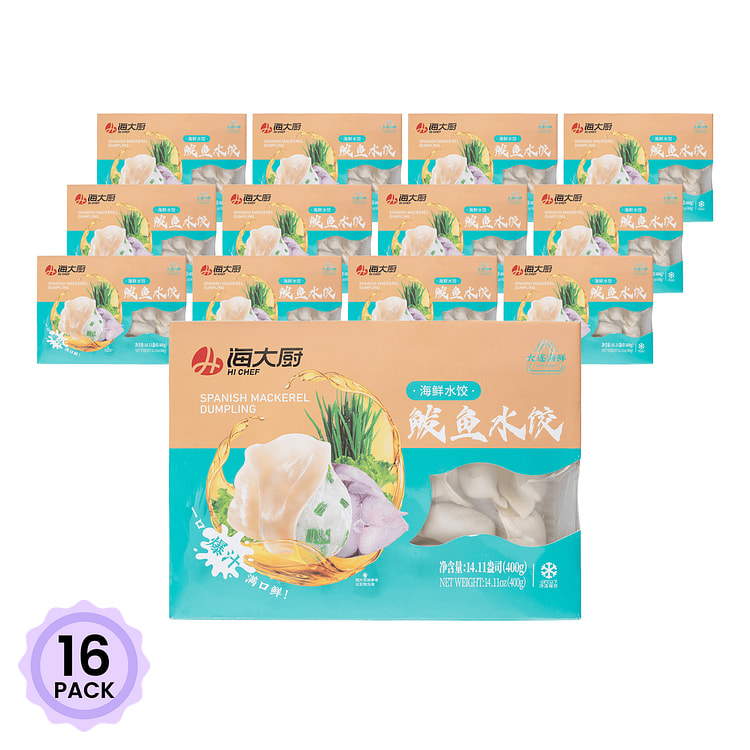 海大厨 鲅鱼水饺 400 克*16 包