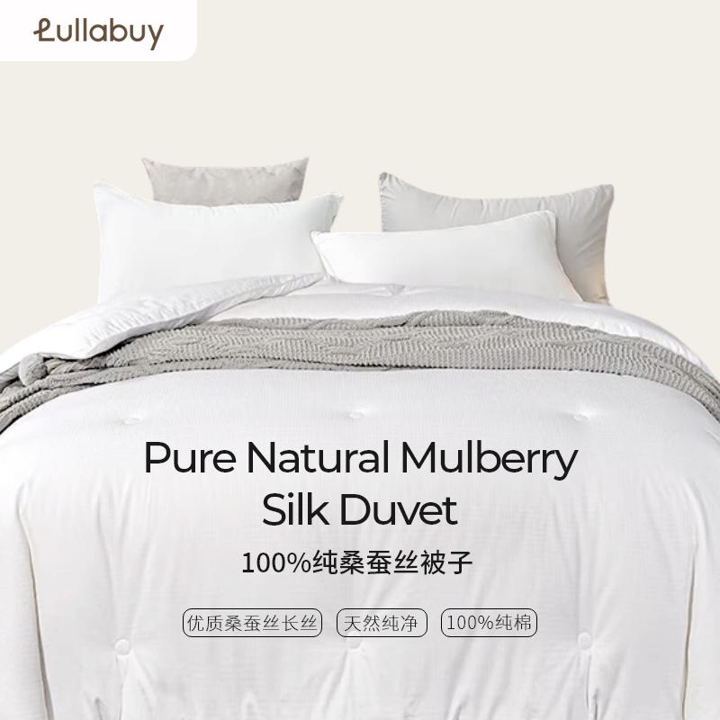 桑蚕丝被子被芯 白色Double/Queen4kg 4000 克