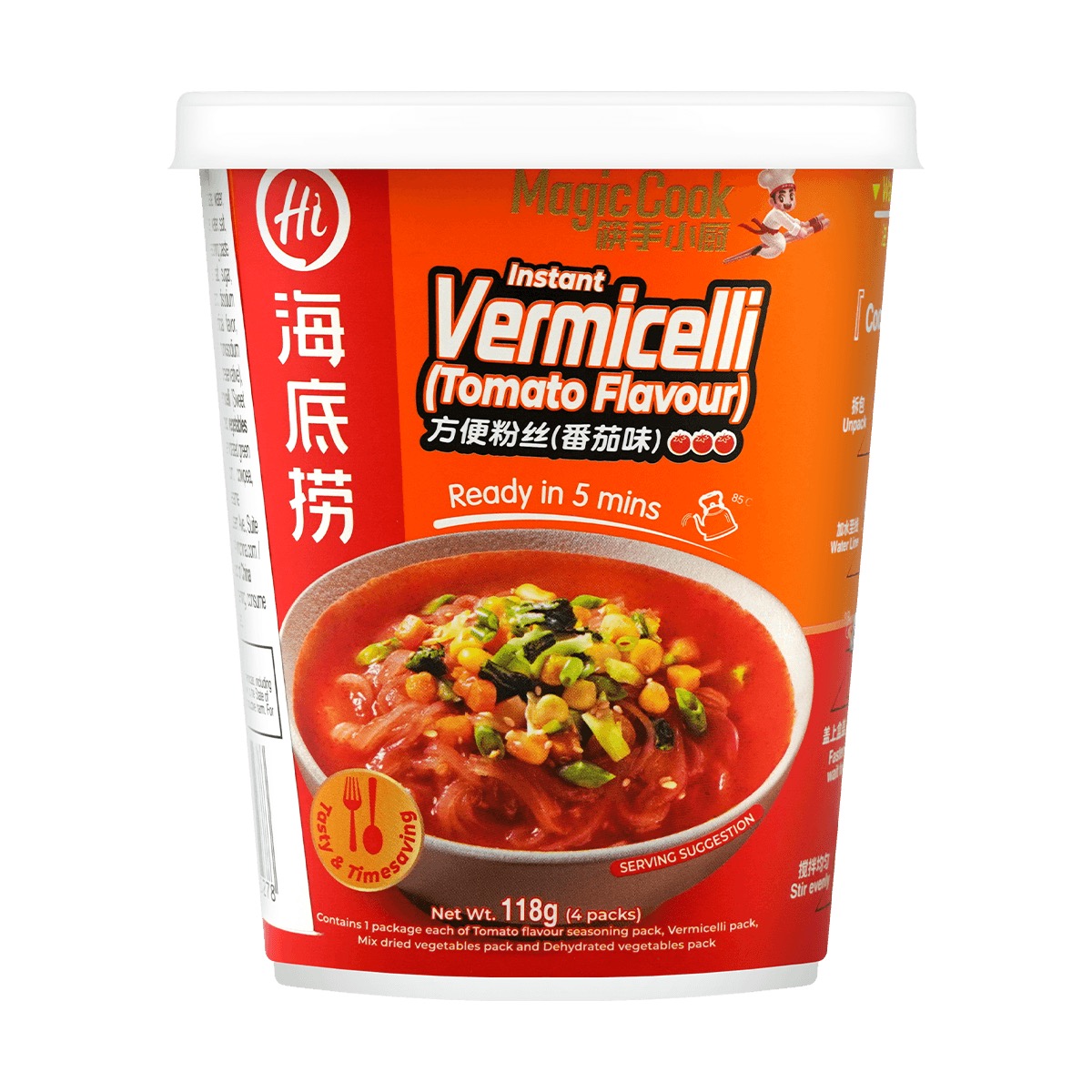 Get 6 Packs Vermicelli Instant Noodles, Tomato Flavor Delivered Weee