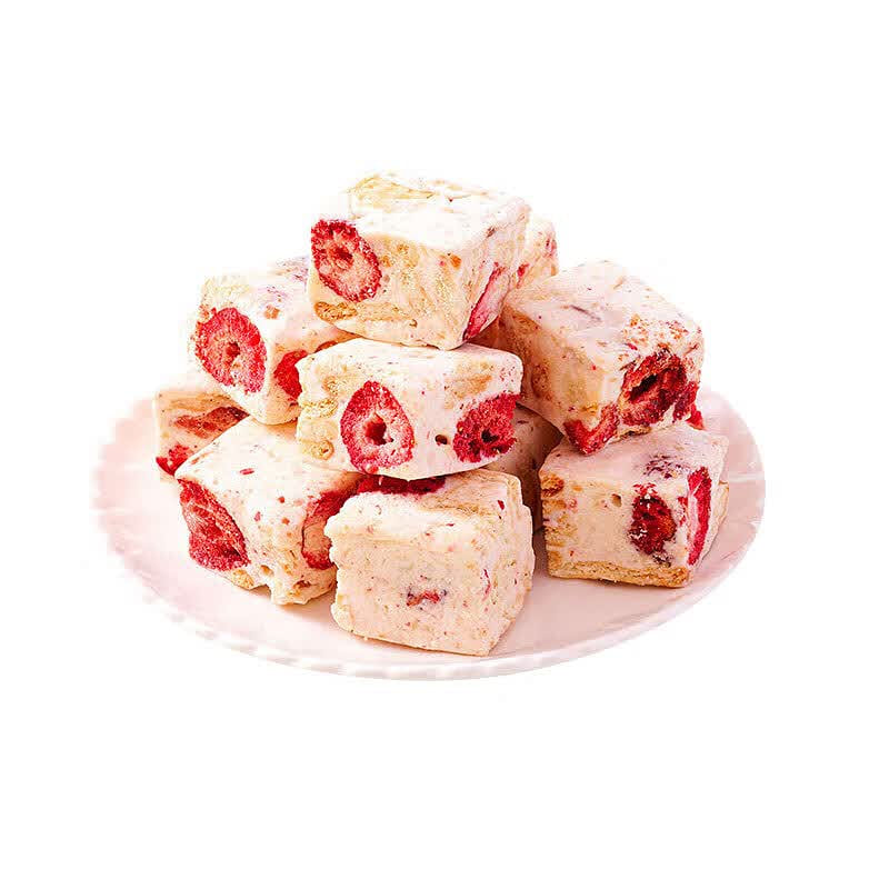 Maisuyuan Strawberry Goat Milk Nougat Crispy 500 g