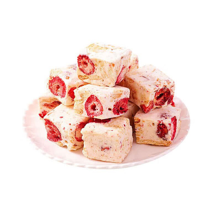 Maisuyuan Strawberry Goat Milk Nougat Crispy 500 g
