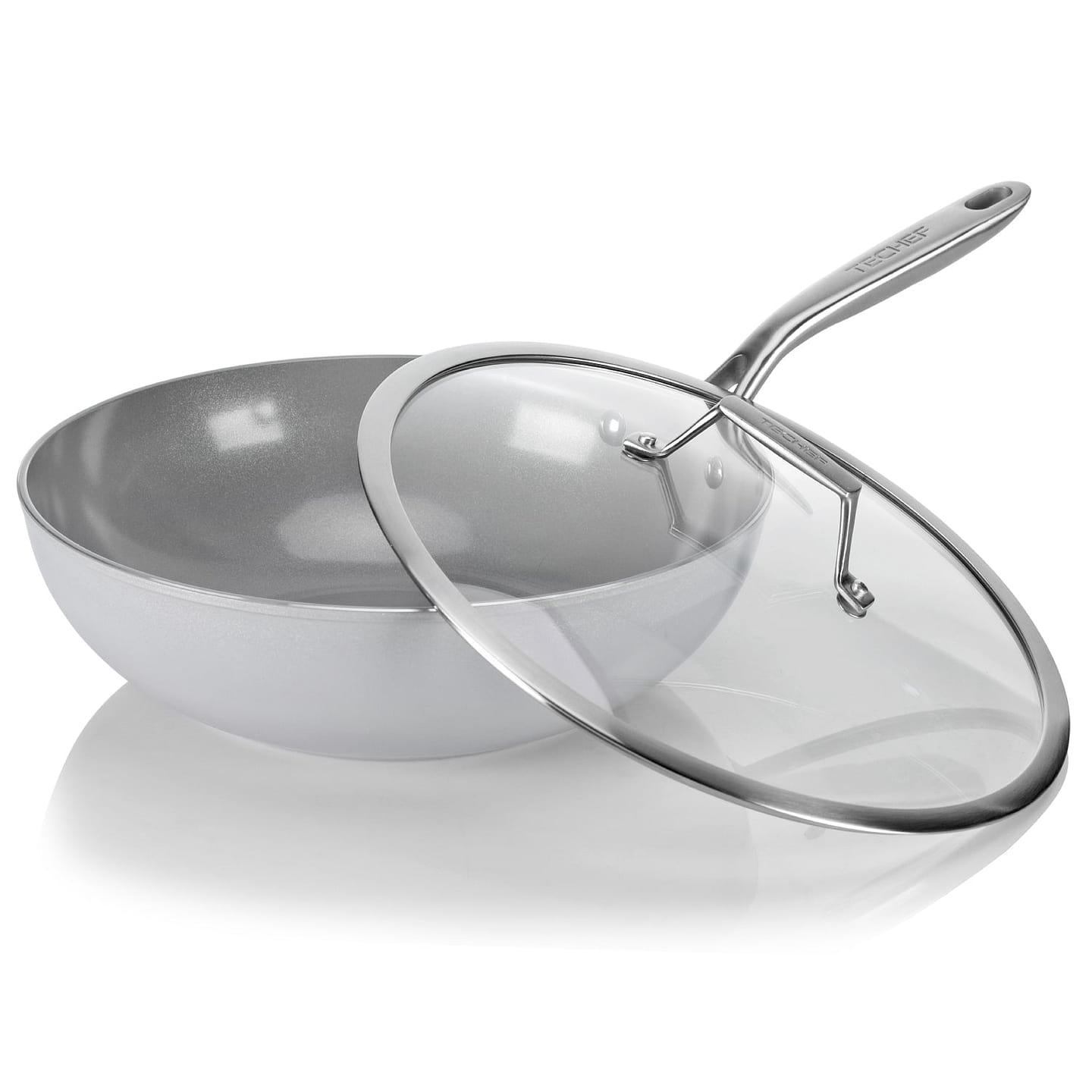 TECHEF CeraTerra – 12 Ceramic Wok with Cover 1 each