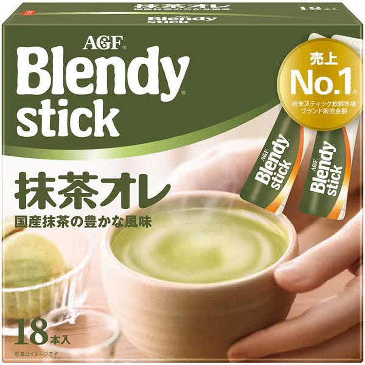 Blendy Matcha Au Lait Sticks 18pcs 1 each