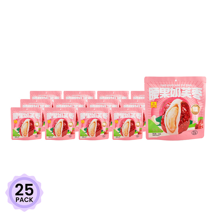 华聚腰果奶芙枣 130 克*25 包