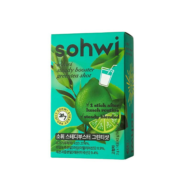 SOHWI Steady Booster Green Tea Shot | GreenTea 1 box