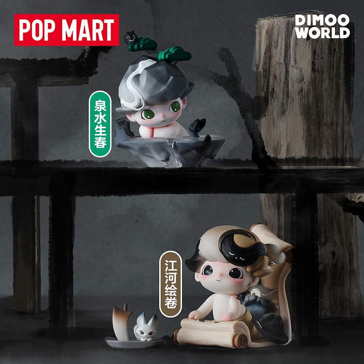 泡泡玛特 一盏风月系列 手办盲盒玩具摆件 儿童礼物