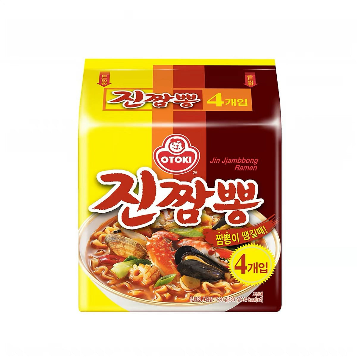Ottogi Korean Seafood Flavor Instant Noodles 520g 520 g