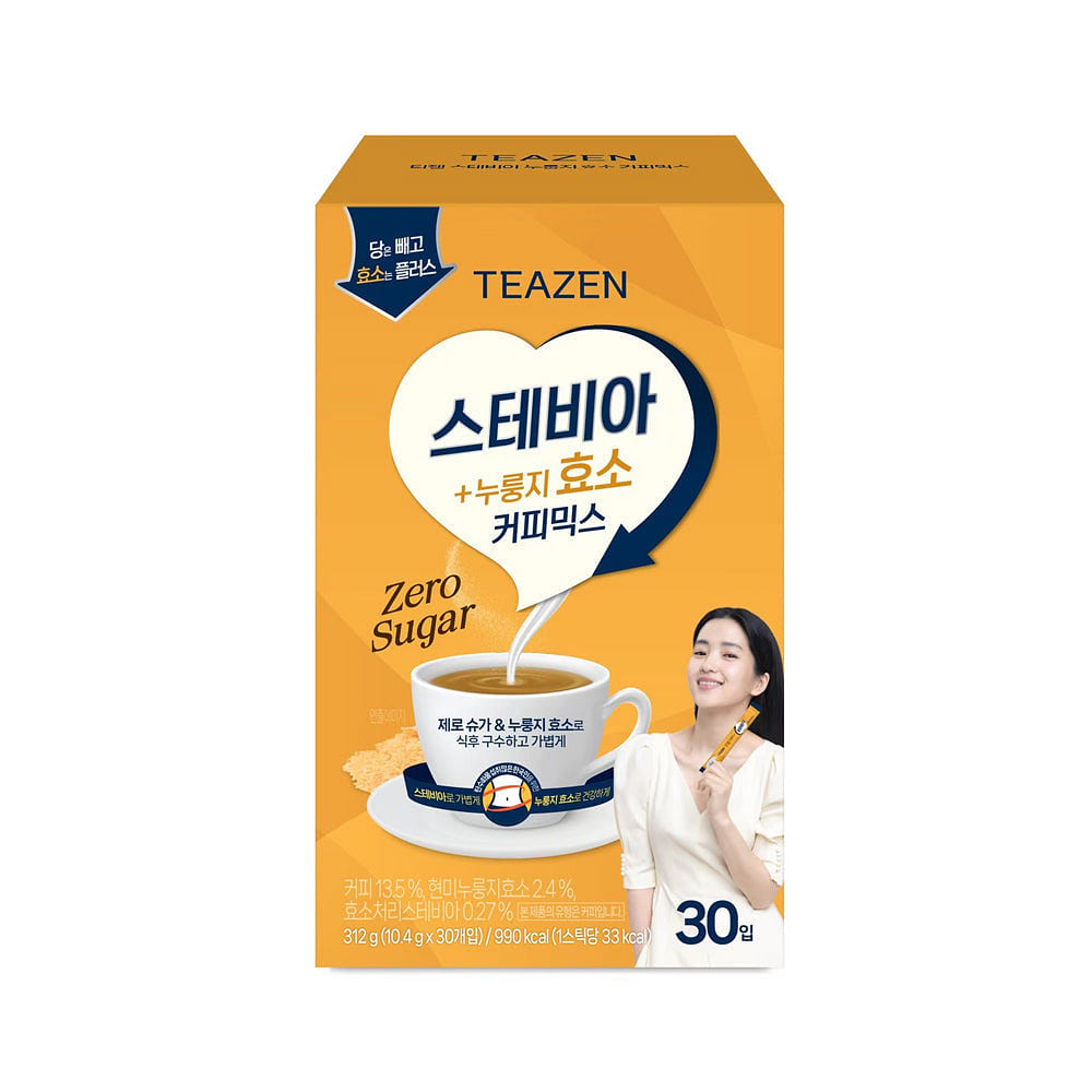 Teazen Stevia Nurungi Enzyme Coffee Mix 30p 1 each