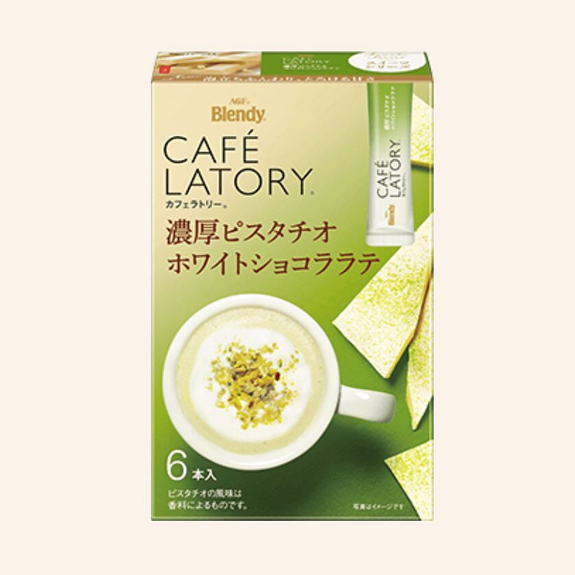 AGF Cafe Latory Pistachio White Chocolate Latte 1 box