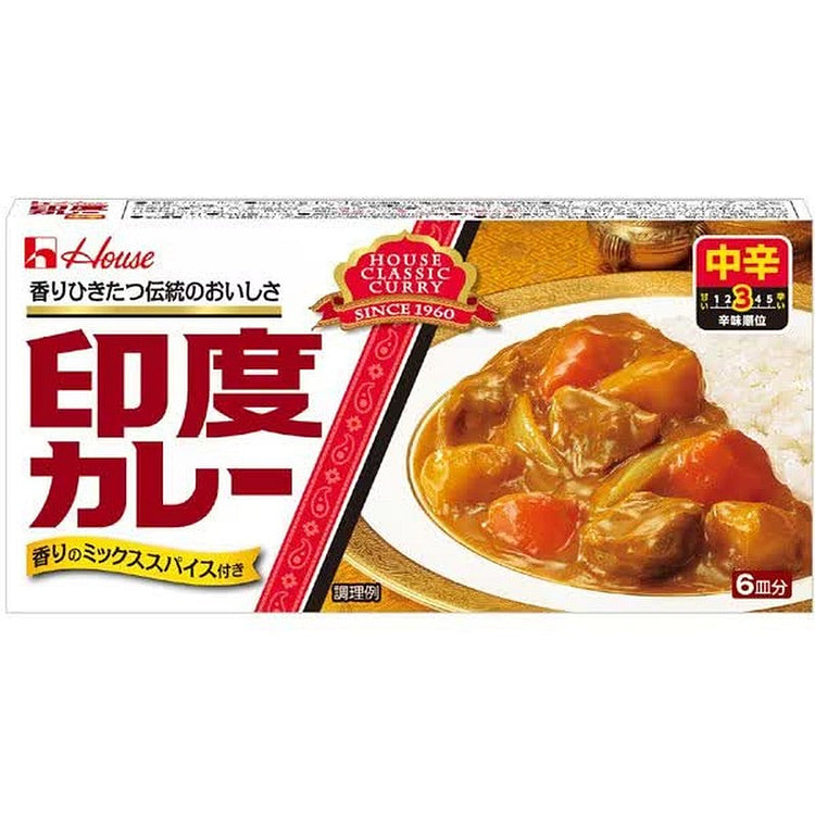 House Foods Indian Curry, Medium Spicy, 115g
