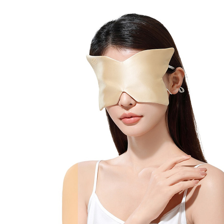 Silk Eye Mask Lightly Gilded 21.7 * 10.8 Cm 1 box