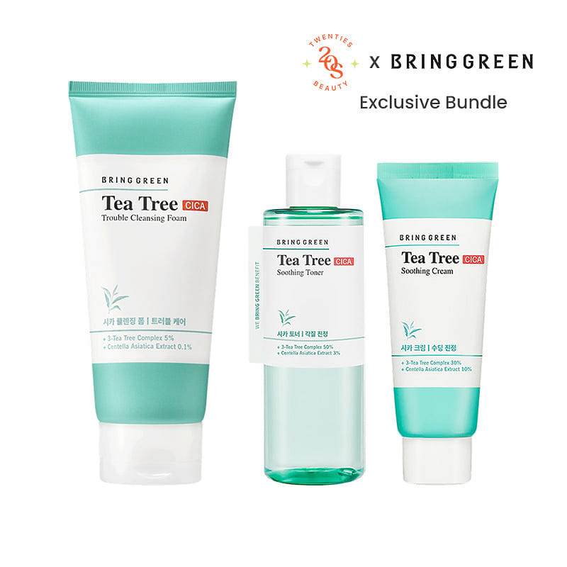 BRINGGREEN’s Tea Tree Cica Trouble Soothing Bundle 1 each