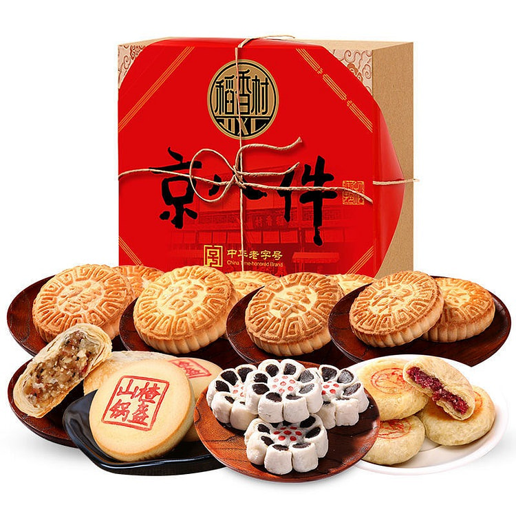 稻香村 京八件糕点 传统老式糕点 1盒 8饼8味
