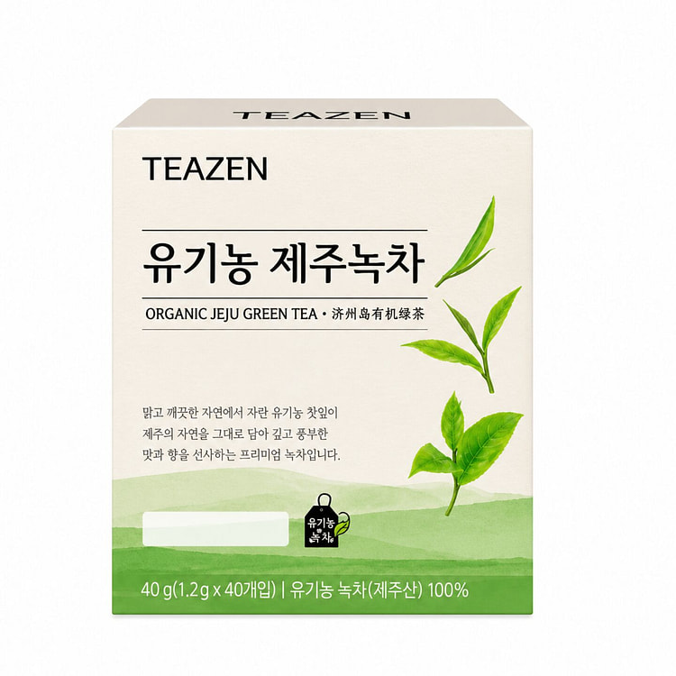 TEAZEN Healthy Tea Series Organic Green Tea 40Bags
