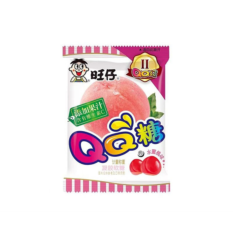 QQ Sugar Peach Flavor 1bag 1 each