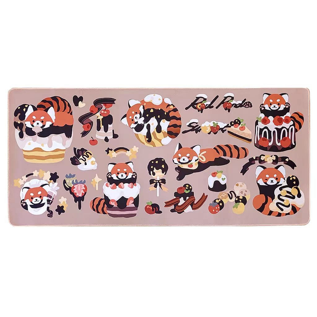 Mouse Pad Table Mat-30CM*70CM Red Panda 1Pc 1 each