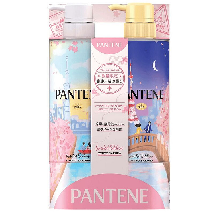 Pantene Sakura Limited Shampoo&Conditioner 400ml*2