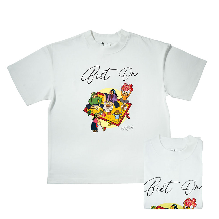 Ikachi Gratitude T-Shirt, Extra Large, White 1 each