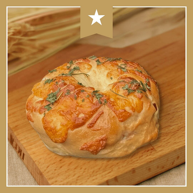 Bagel de presunto e queijo 3.5 oz