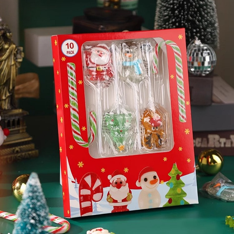 小可艾阿嬷圣诞节糖果混合装棒棒糖135g*1盒 135 克