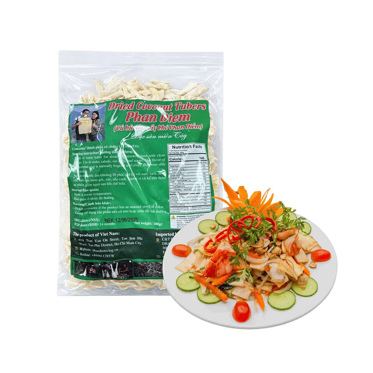 [Phan Diem] Palm Heart Vegetable Packaged Jar 100g 1 count