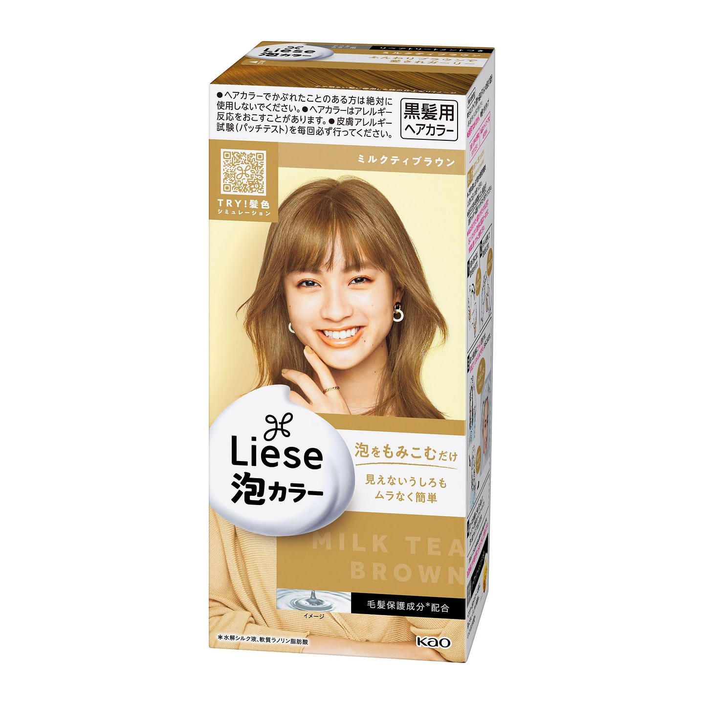 Kao Liese Milk Tea Brown Creamy Bubble Color 108 ml