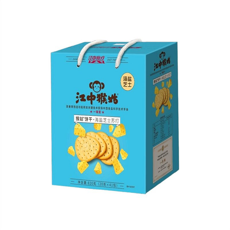 江中猴姑 海盐芝士苏打饼干猴头菇饼干养胃零食营养 820 克