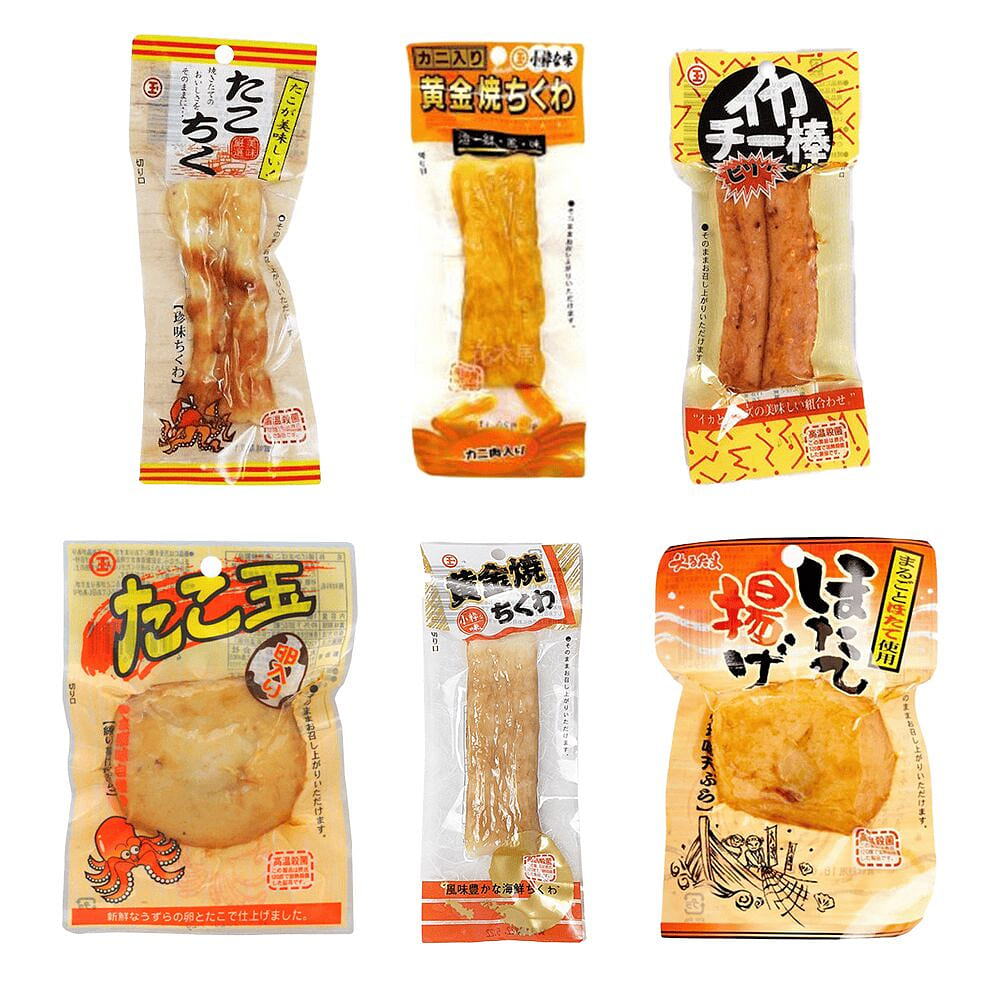 【什锦尝鲜装】丸玉水产 即食海鲜零食组(6种风味) 6 包