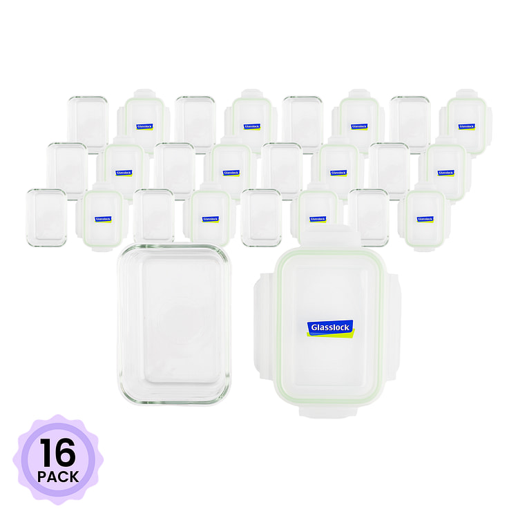 Joy Cook Glass Lock Container Rectangle 715ml 1 count*16 pack