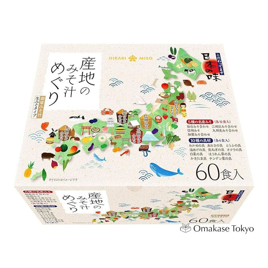 Hikari Miso Soup Tour of Production Areas 60meals 1480 그램