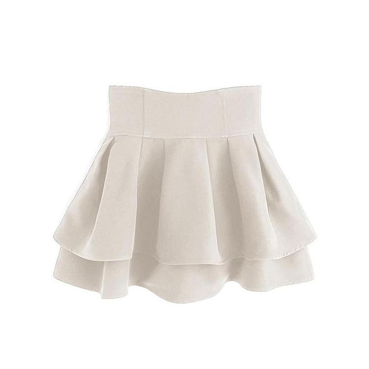 GRL Lace Mini Skirt Ivory M