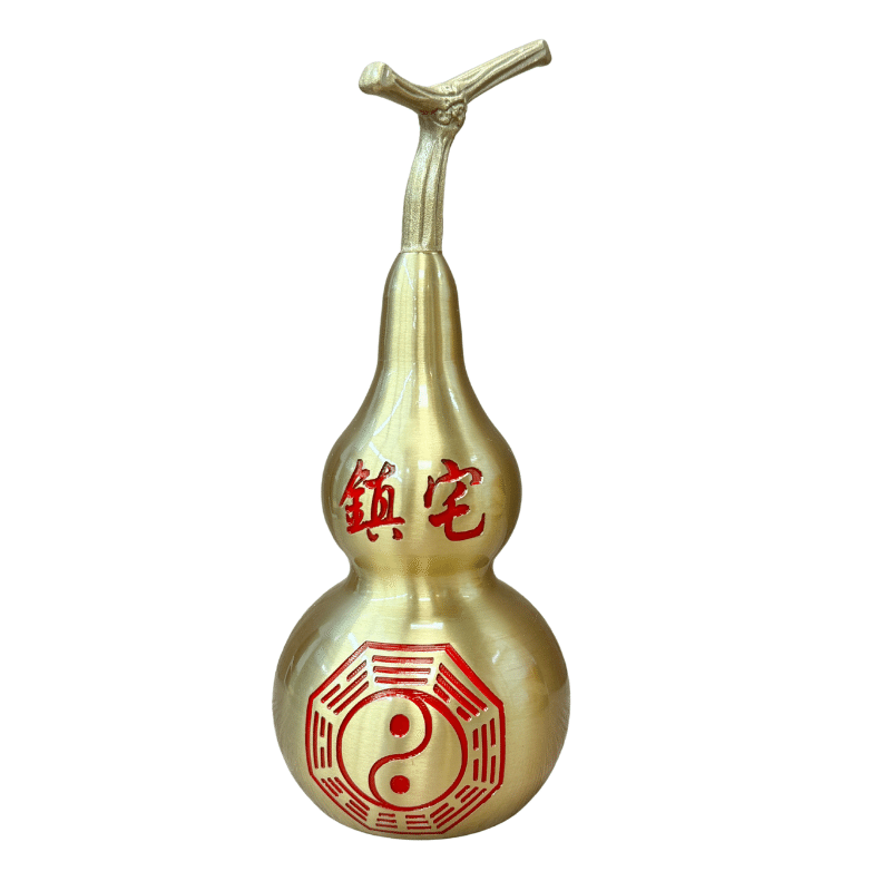 Brass Gourd yinyang hulu Home Decor Feng Shui Ornament 1 count