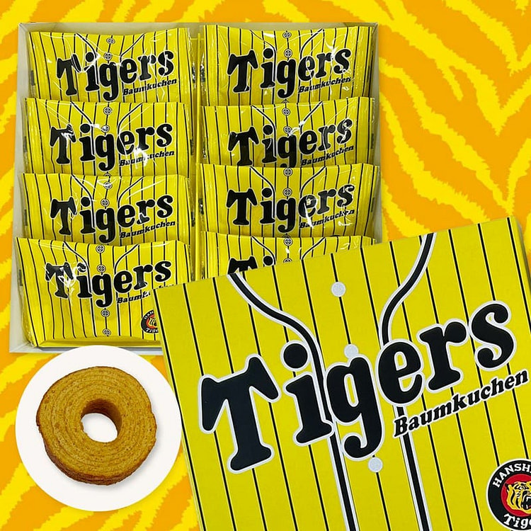 阪神 虎牌年轮蛋糕 8块 1 盒