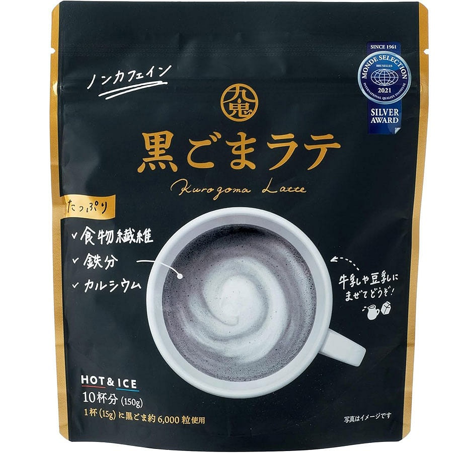 KUKI Black Sesame Latte Decaf Slightly Sweet 150g/ 1 each