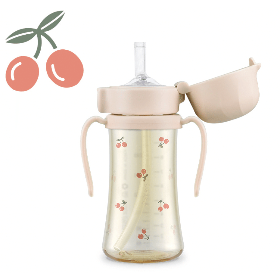 Grosmimi PPSU Cherrish Straw Cup 1 each