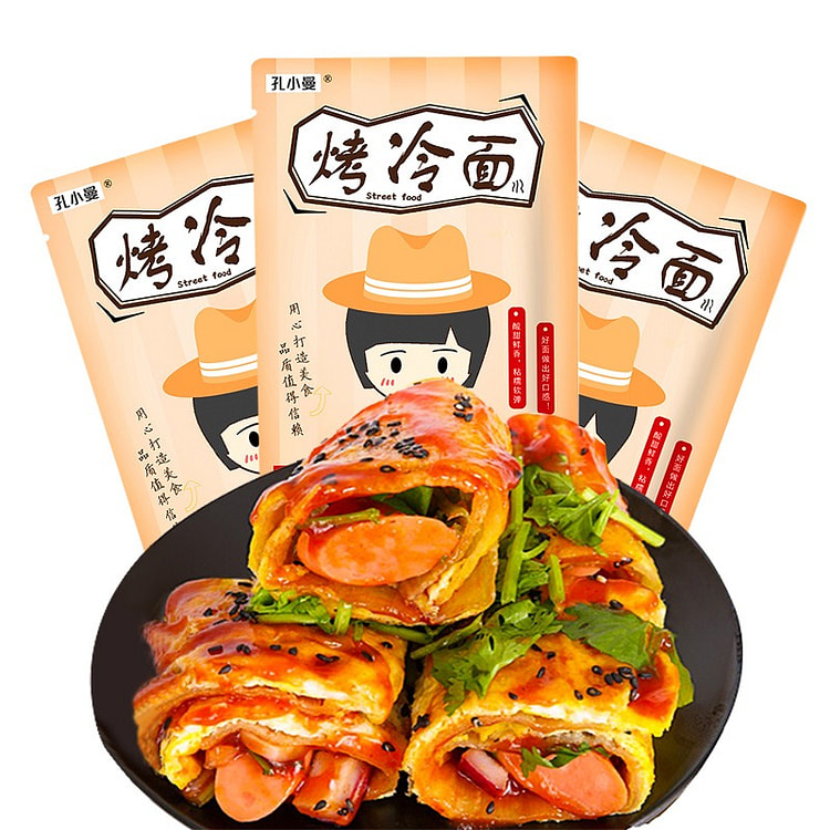 东北正宗特色烤冷面10片*3含秘制酱包DIY早餐