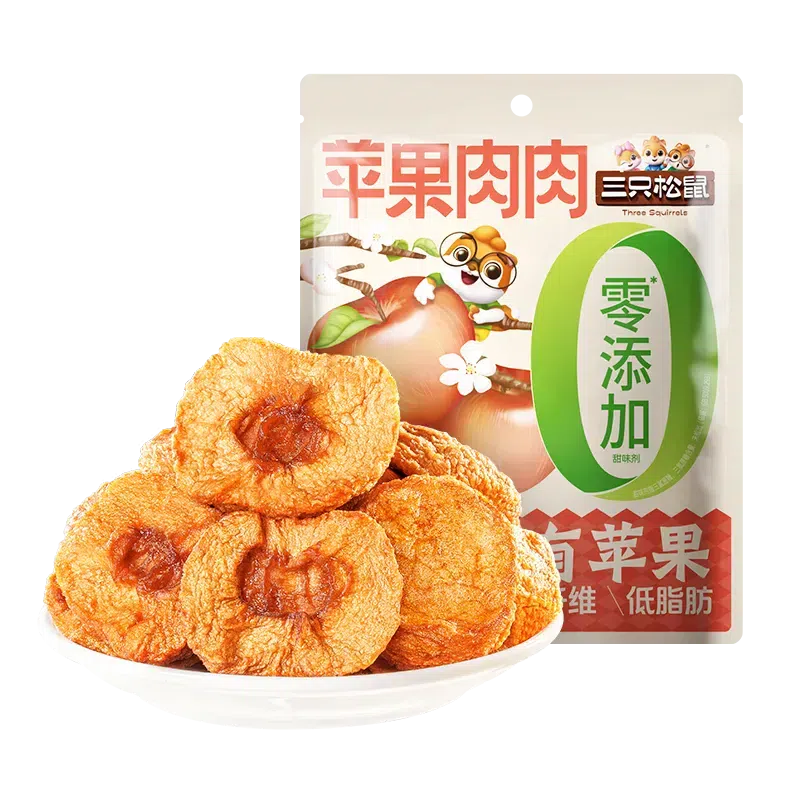 Dried apple snack, dried fruit and candied, 100g 100 g