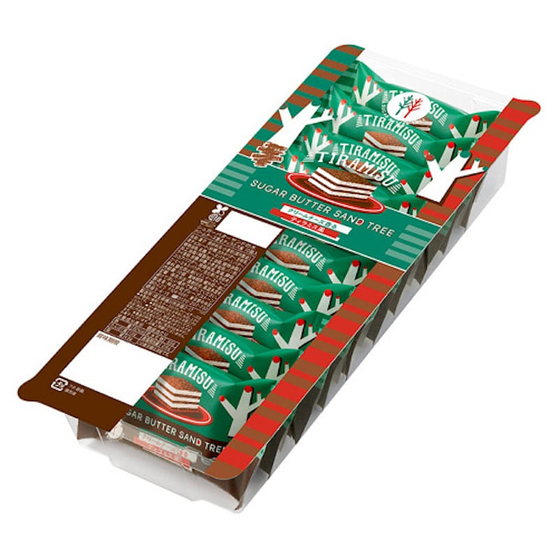 SUGAR BUTTER TREE Chocolate Cookies Tiramisu Flavor 10pcs 1 box
