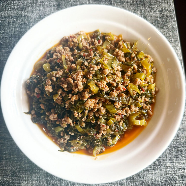 贵州酸菜炒肉沫