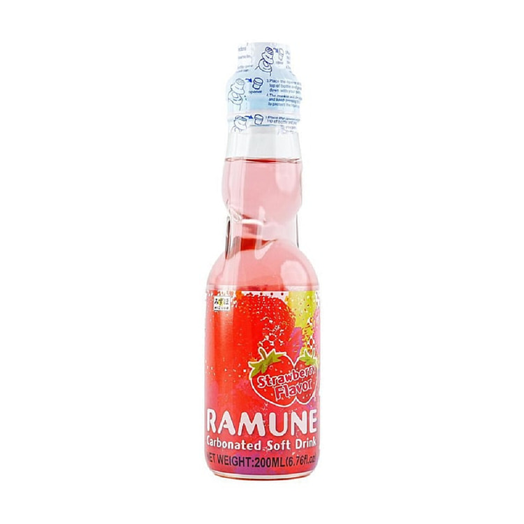 日本MIZUHO瑞橞 弹珠汽水 草莓味200ml