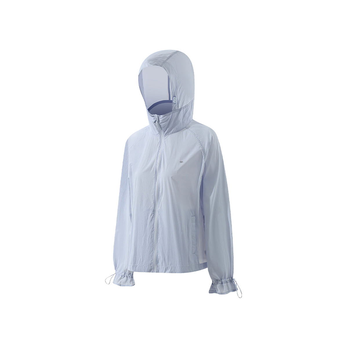 Ubras Light Portable Anti-UV Jacket Hooded Sun Protection Coat – Powder Blue-XL 50 g
