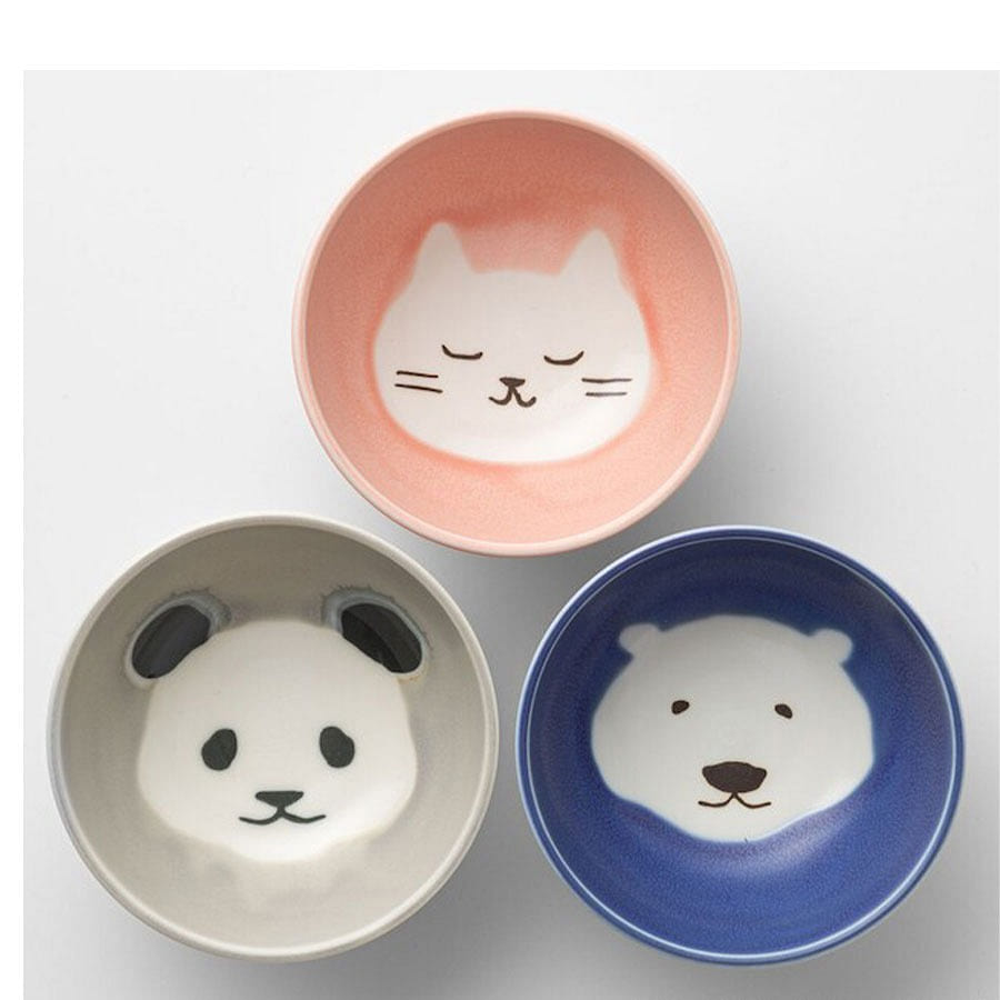 Japan Nitori Cute Cartoon Small Bowls Set of 3/ 1 each