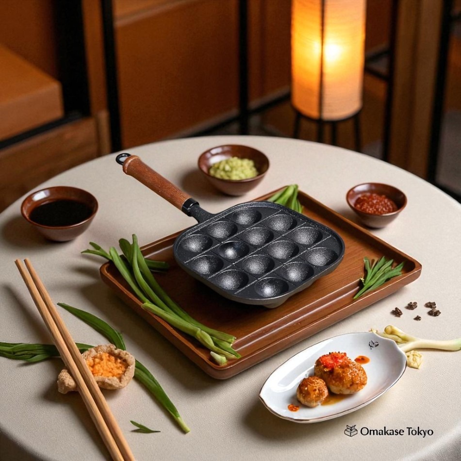 Pearl Metal HB-6217 Takoyaki Plate-14 Holes 1500 g