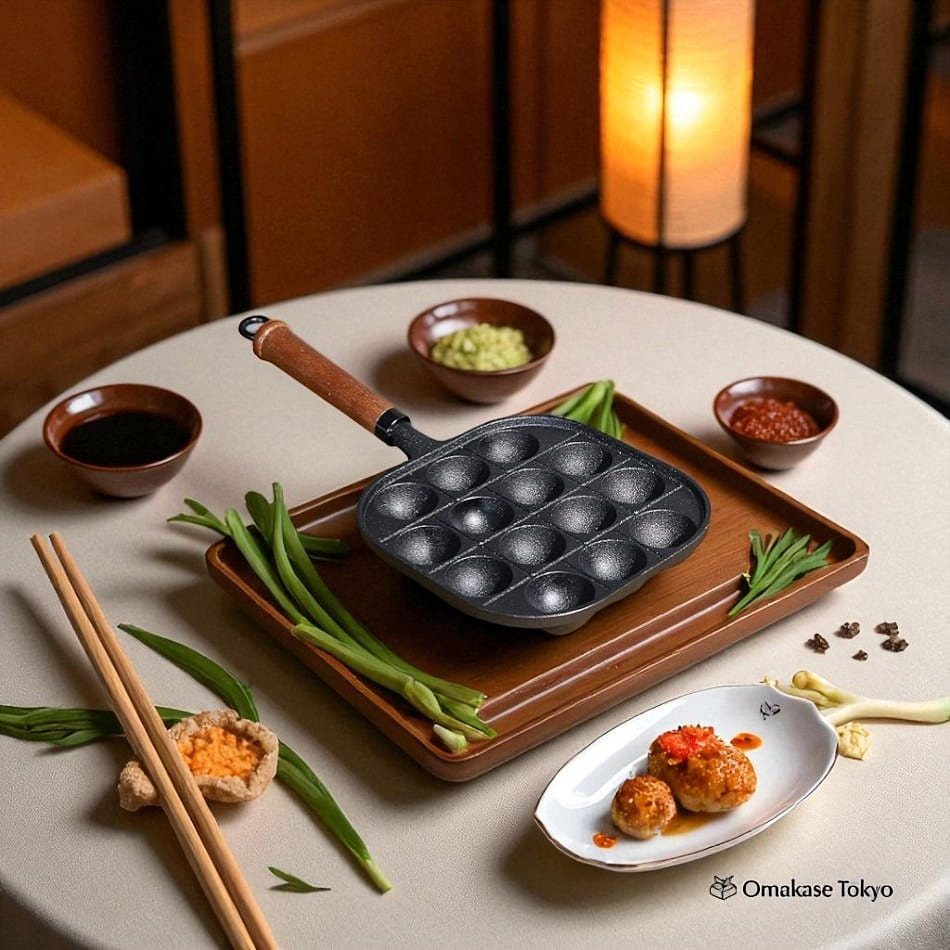 Pearl Metal HB-6217 Takoyaki Plate-14 Holes 1500 그램